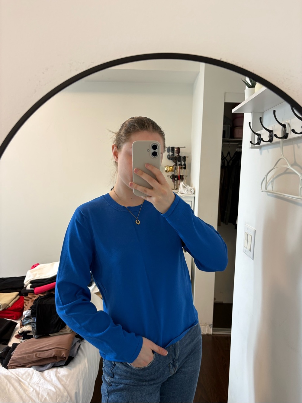 Babaton Electric Blue Crewneck Sweatshirt